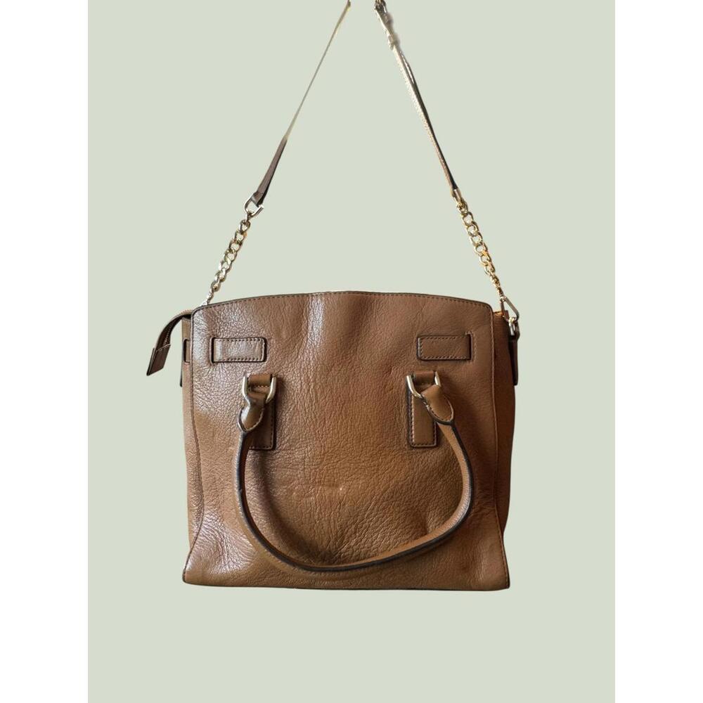 Michael Kors Brown Leather Satchel Handbag - Picture 2 of 8